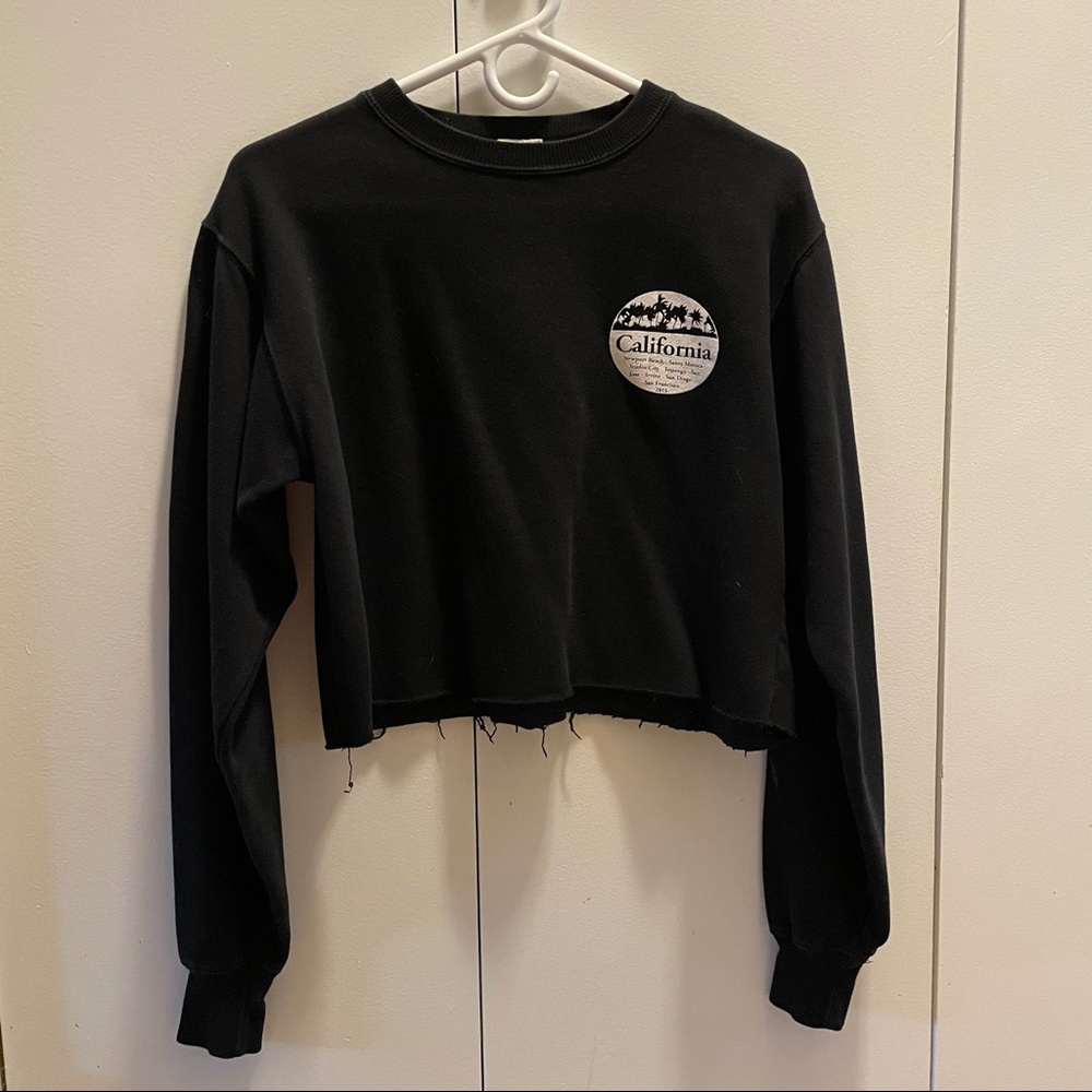 Brandy Melville John Galt cropped sweatshirt